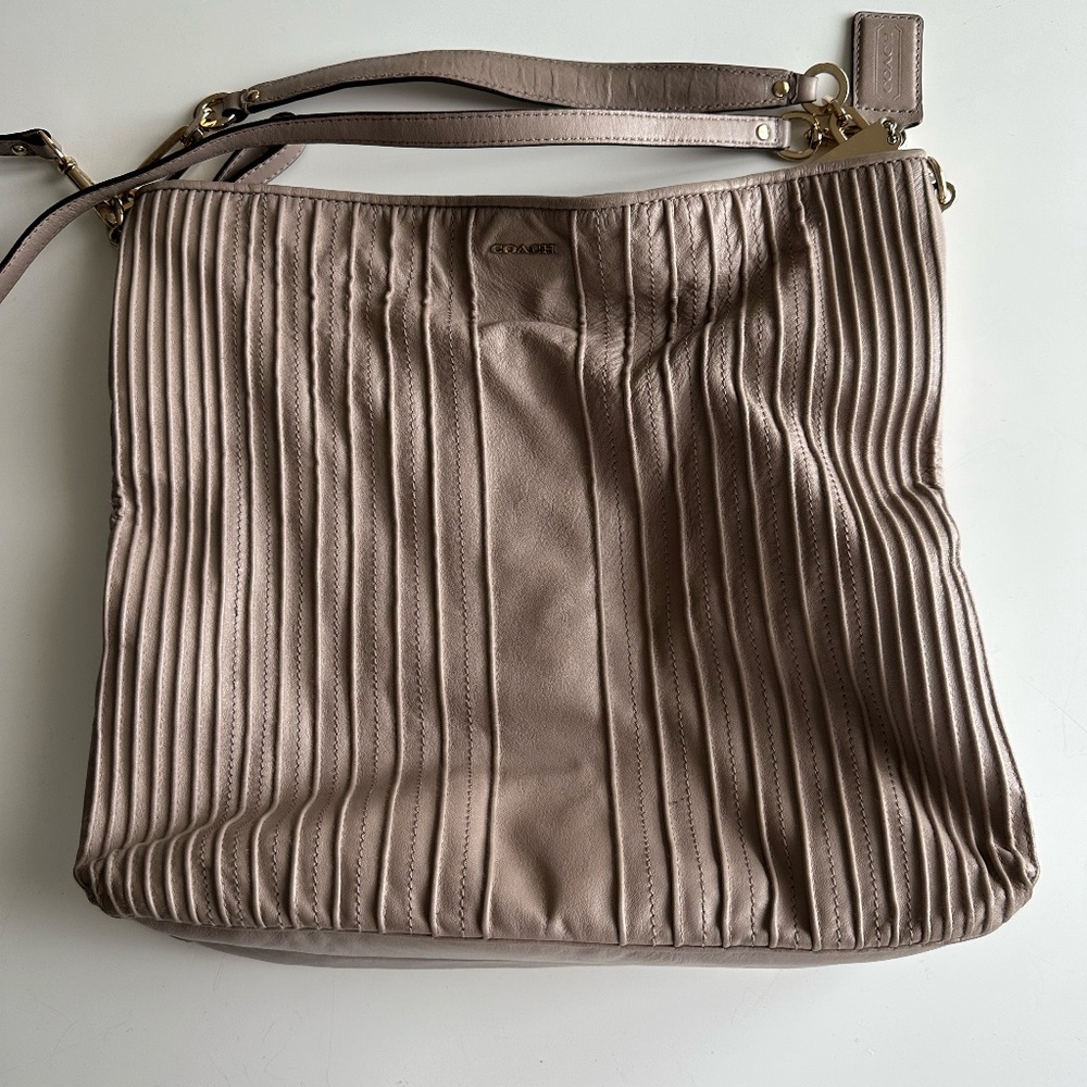 Coach Taupe Leather Bag